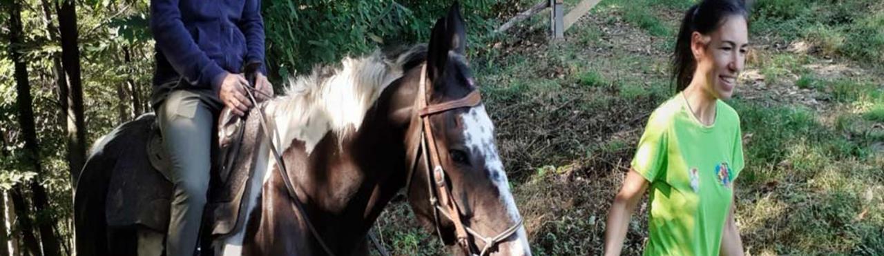 Passeggiata a cavallo per principianti nei boschi della Valle Pesio